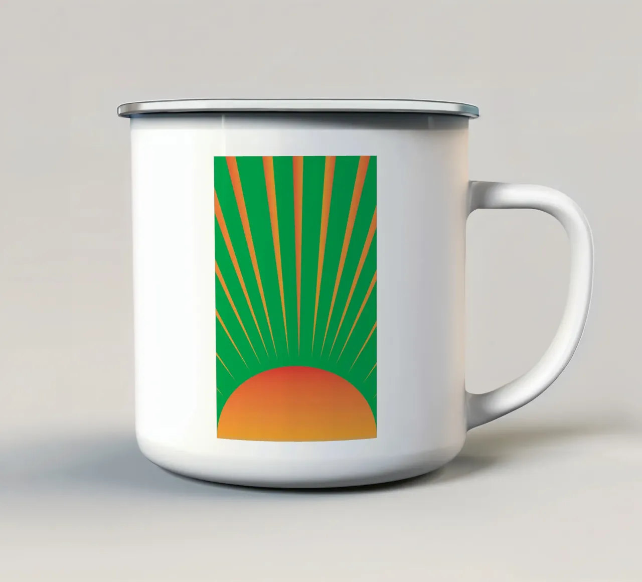 alba al mattino tazza in smalto da xandrax