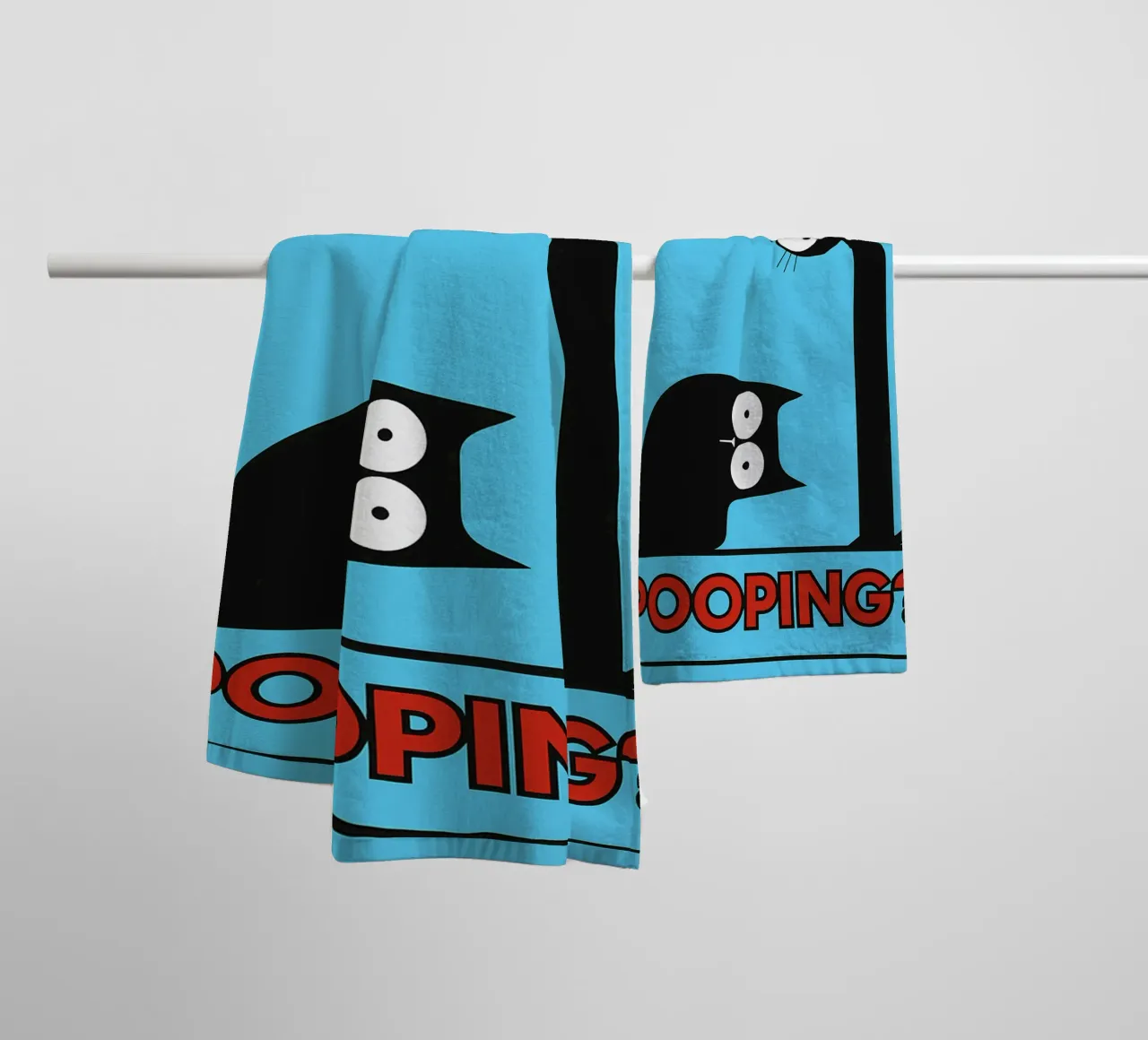 are you pooping funny cat towel by xandrax
