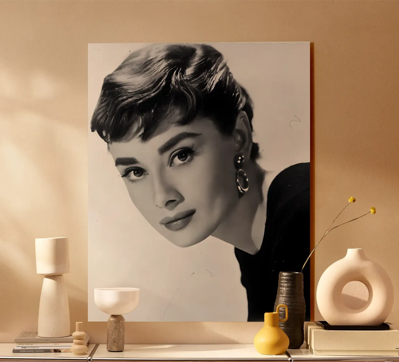 Retrato icónico de Audrey Hepburn metacrilato de Galery Vintage