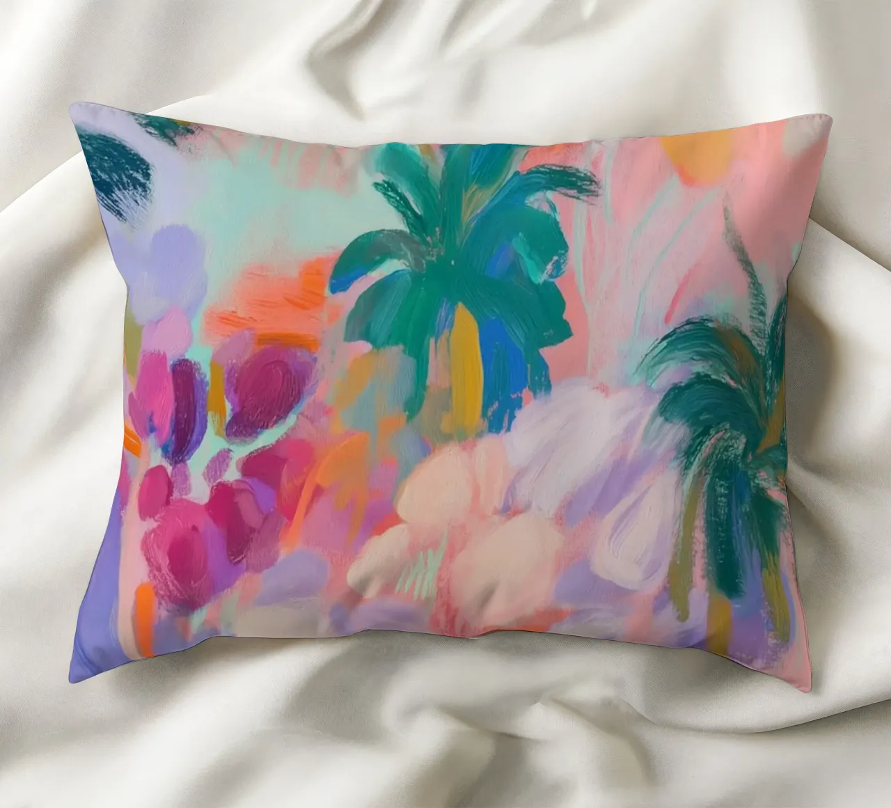 Poesia floreale con palme cuscino da Carina Pop & Pastell