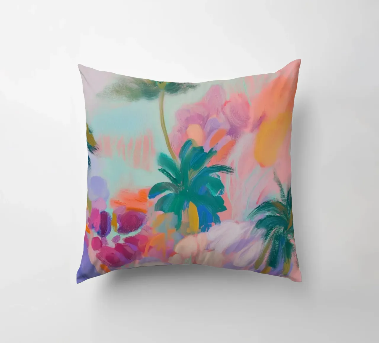 Poesia floreale con palme cuscino da Carina Pop & Pastell