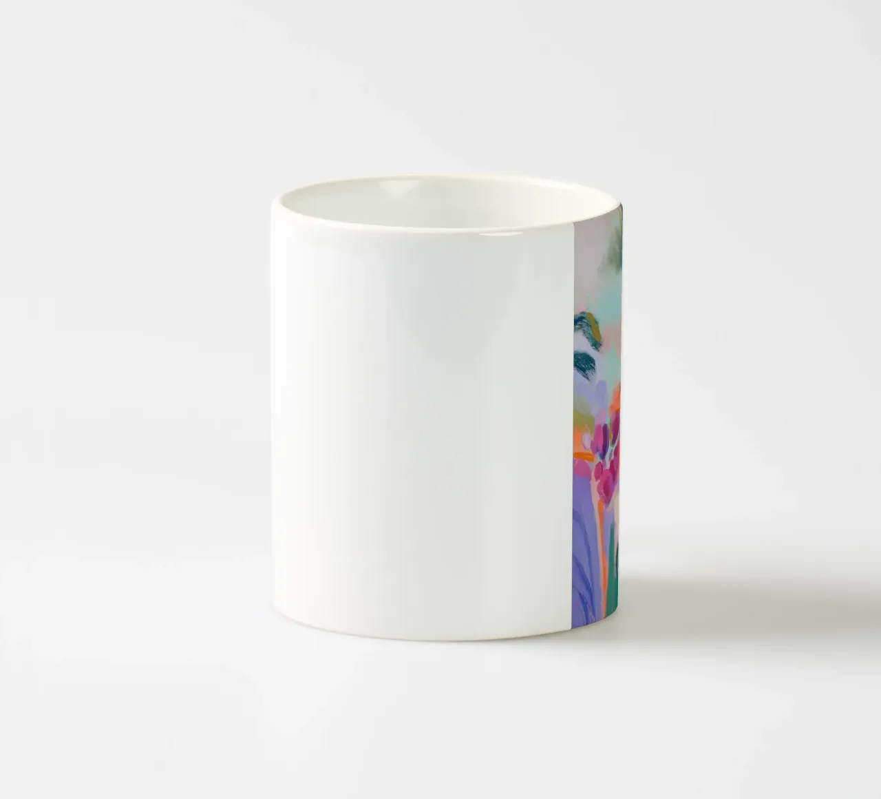 Poesia floreale con palme tazza in ceramica da Carina Pop & Pastell