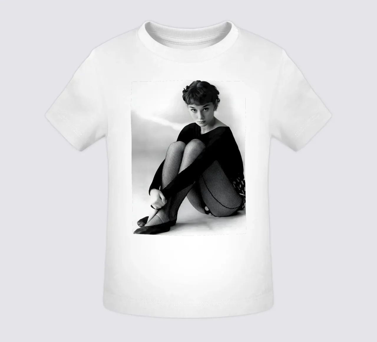 Audrey Hepburn: La ballerina maglietta neonato da Galery Vintage