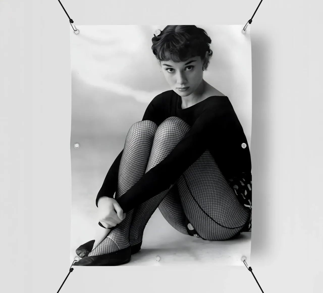 Audrey Hepburn: La ballerina telo in pvc da Galery Vintage