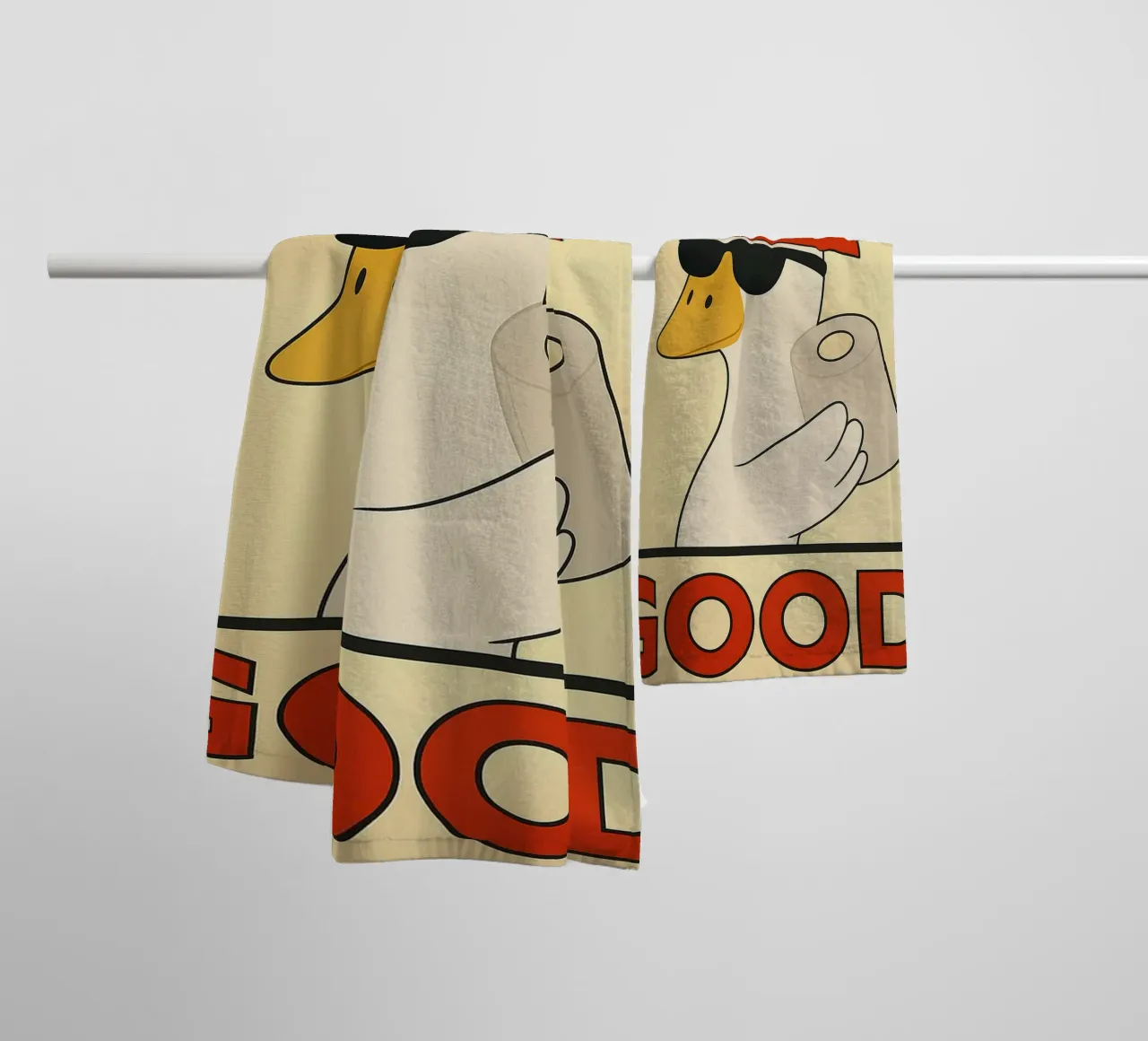 wipe it good funny duck towel by xandrax