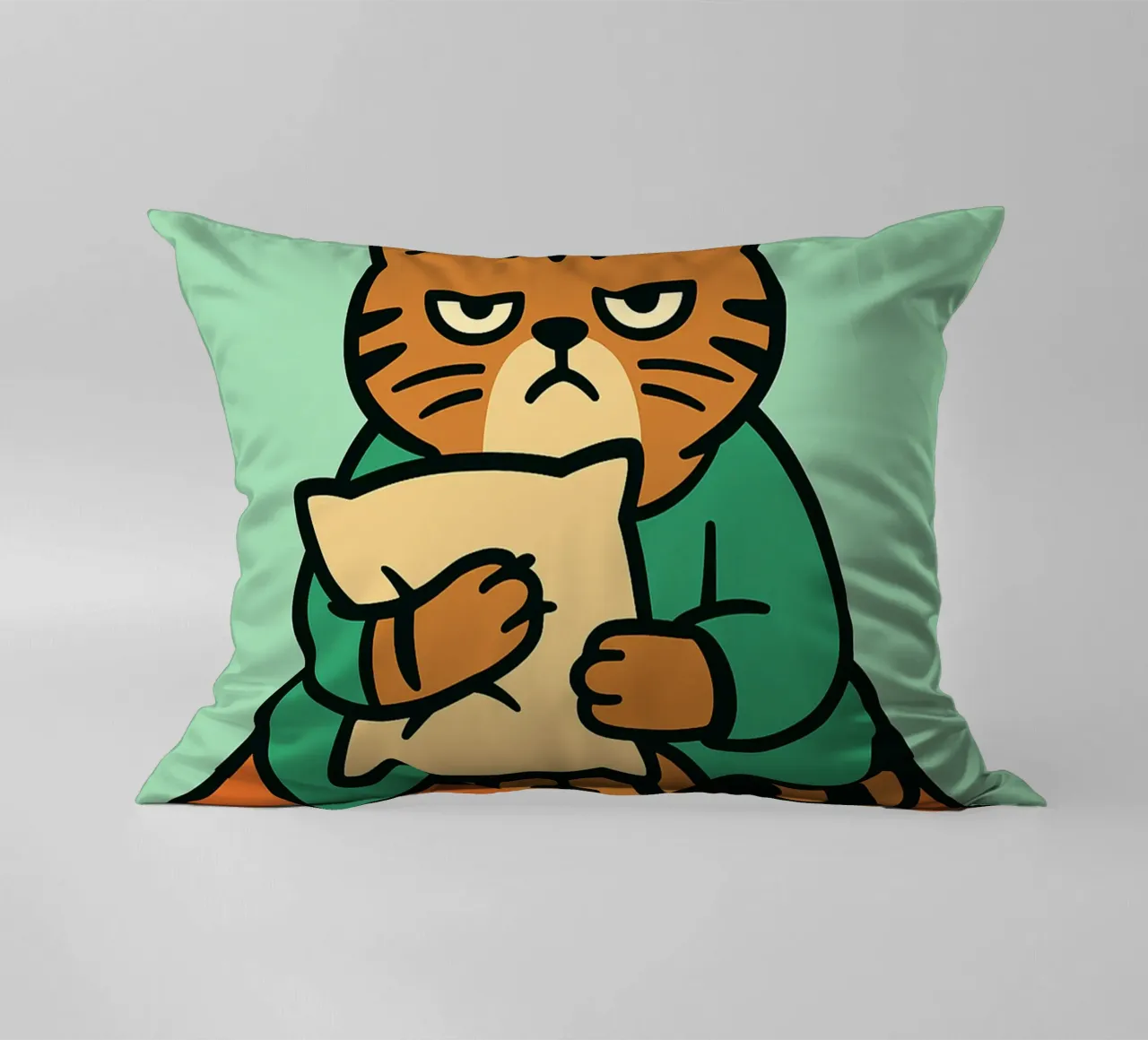 gatto divertente ancora stanco cuscino da xandrax