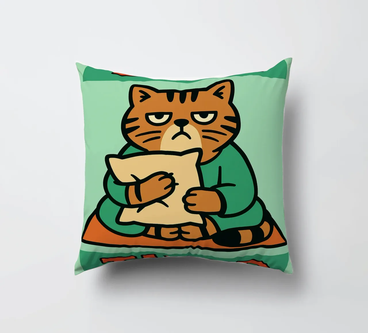gatto divertente ancora stanco cuscino da xandrax