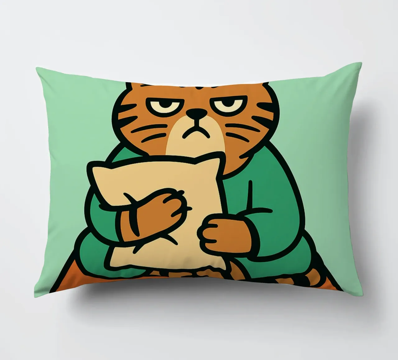 gatto divertente ancora stanco cuscino da xandrax