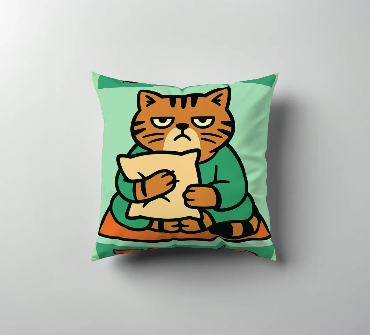 gatto divertente ancora stanco cuscino da xandrax