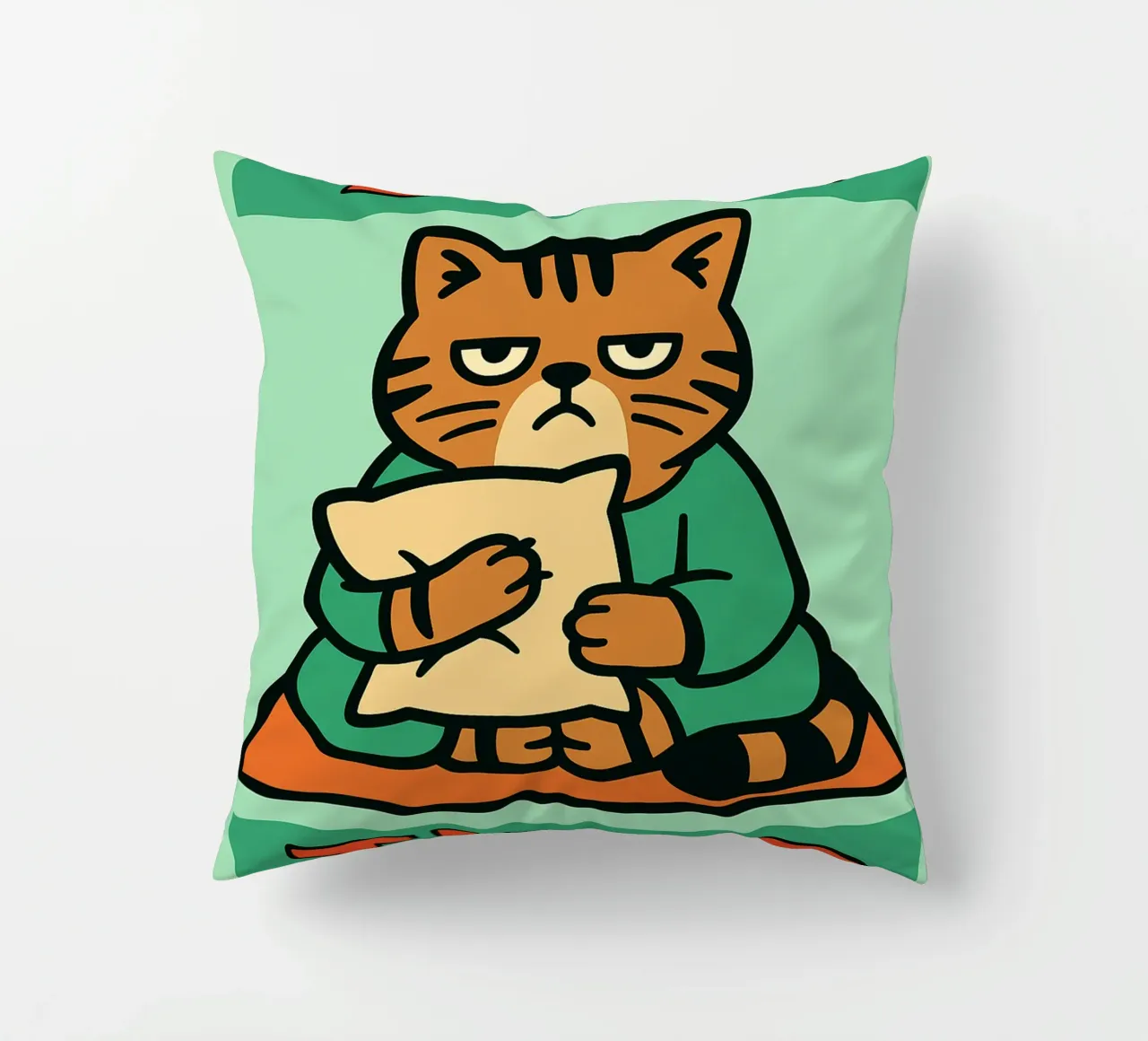 gatto divertente ancora stanco cuscino da xandrax