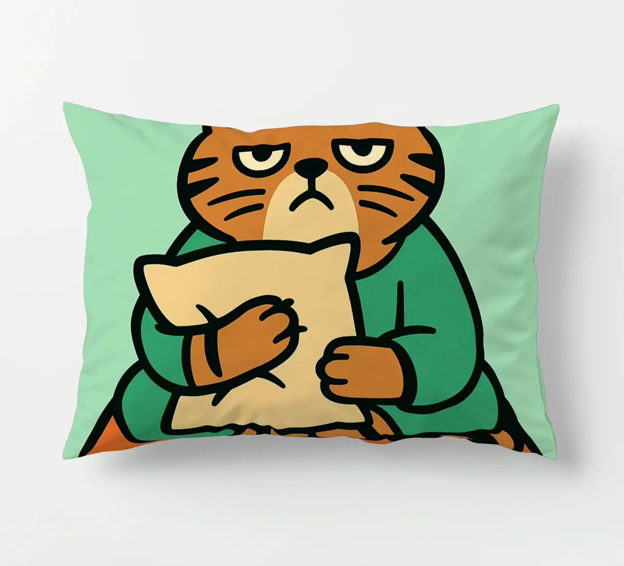 gatto divertente ancora stanco cuscino da xandrax