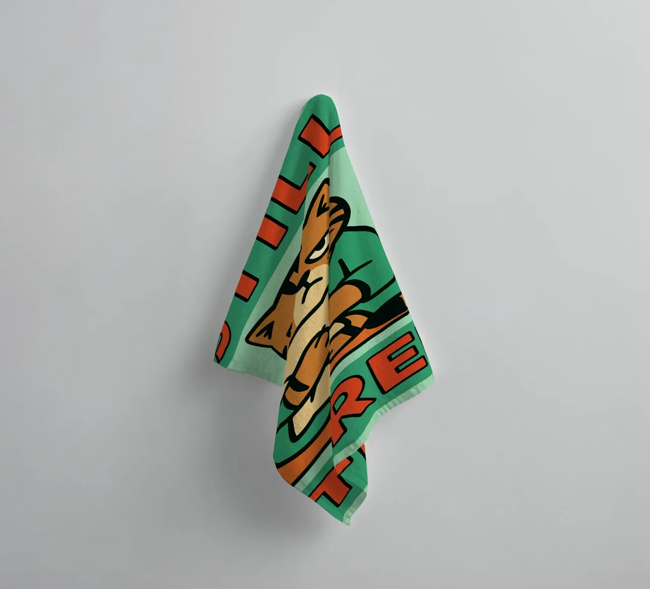 still tired funny cat towel by xandrax