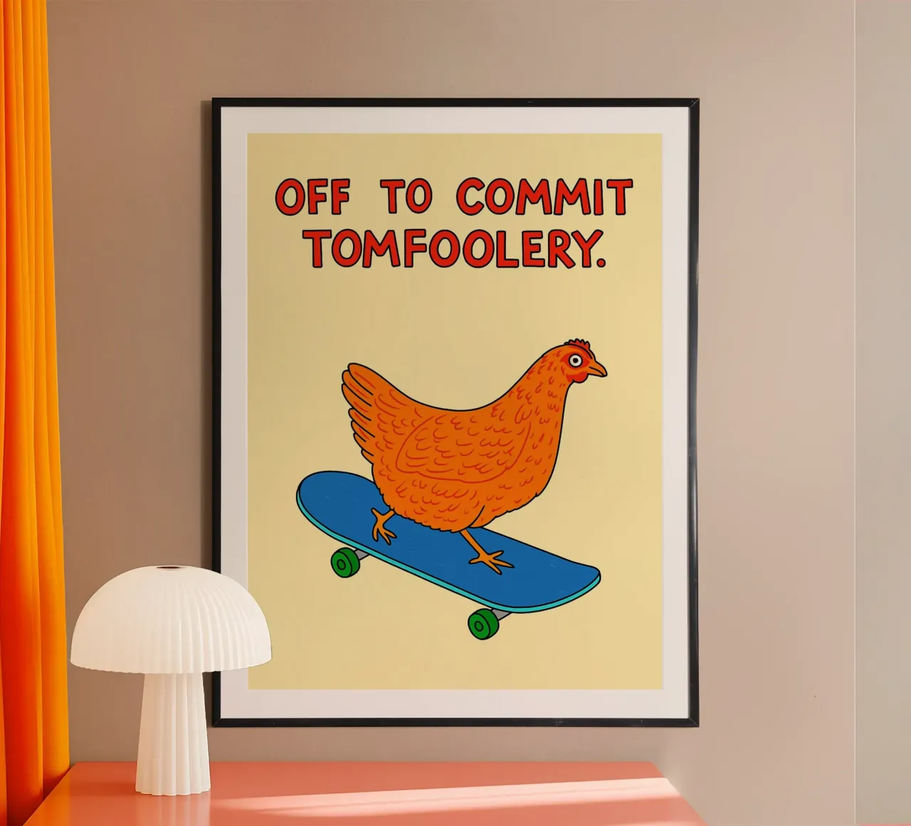 per commettere una sciocchezza divertente poster con telaio in alluminio da xandrax