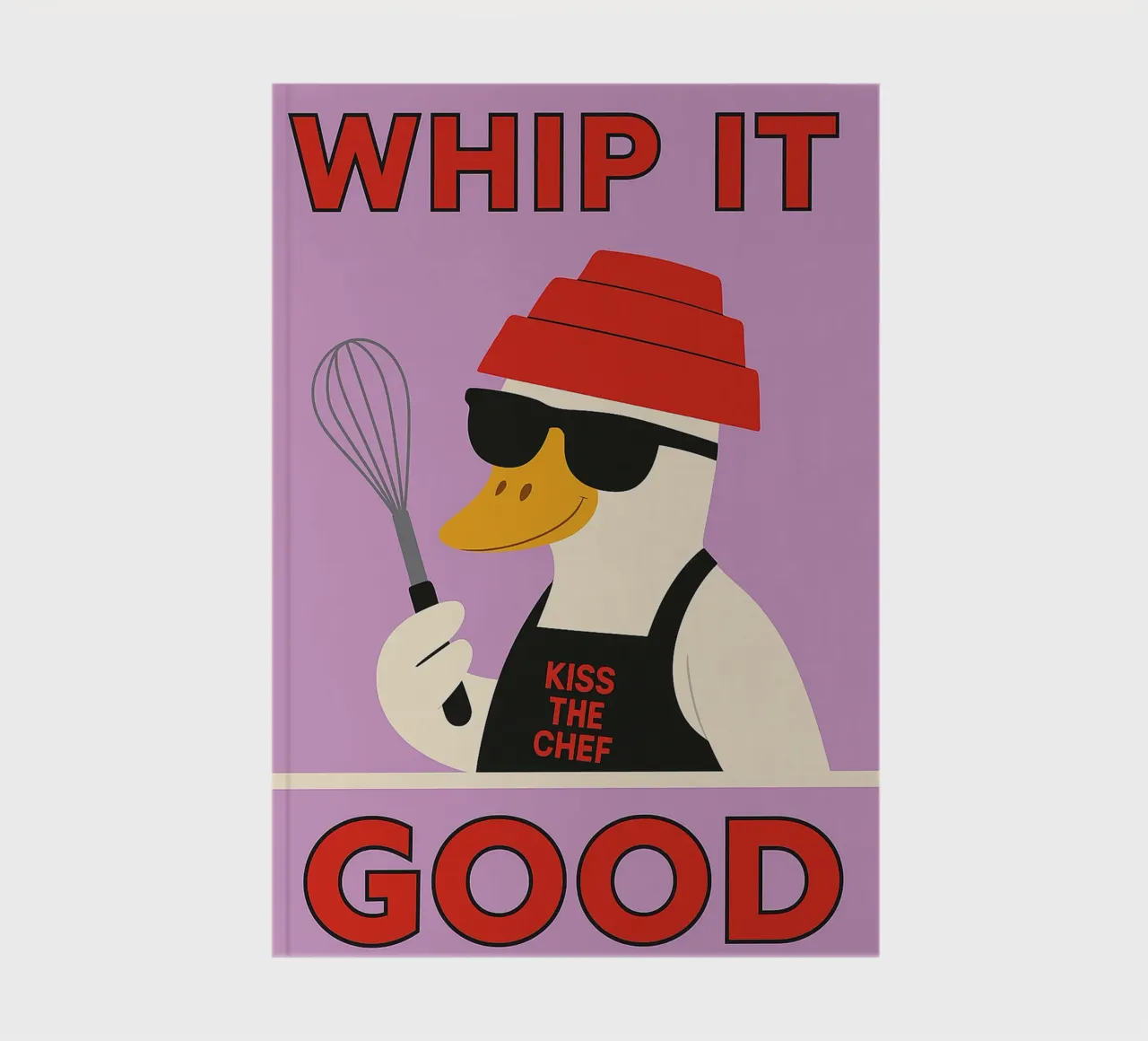 whip it good funny duck notebook by xandrax
