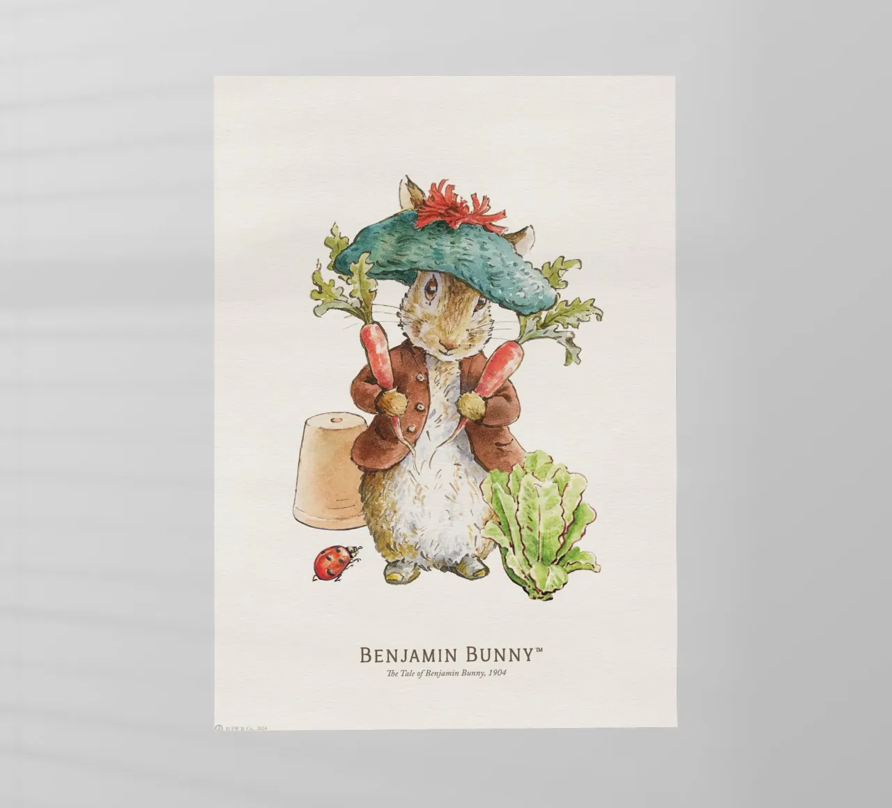 Peter Rabbit - Illustrazione di Benjamin Bunny pellicola backlit da Panait Ivascu