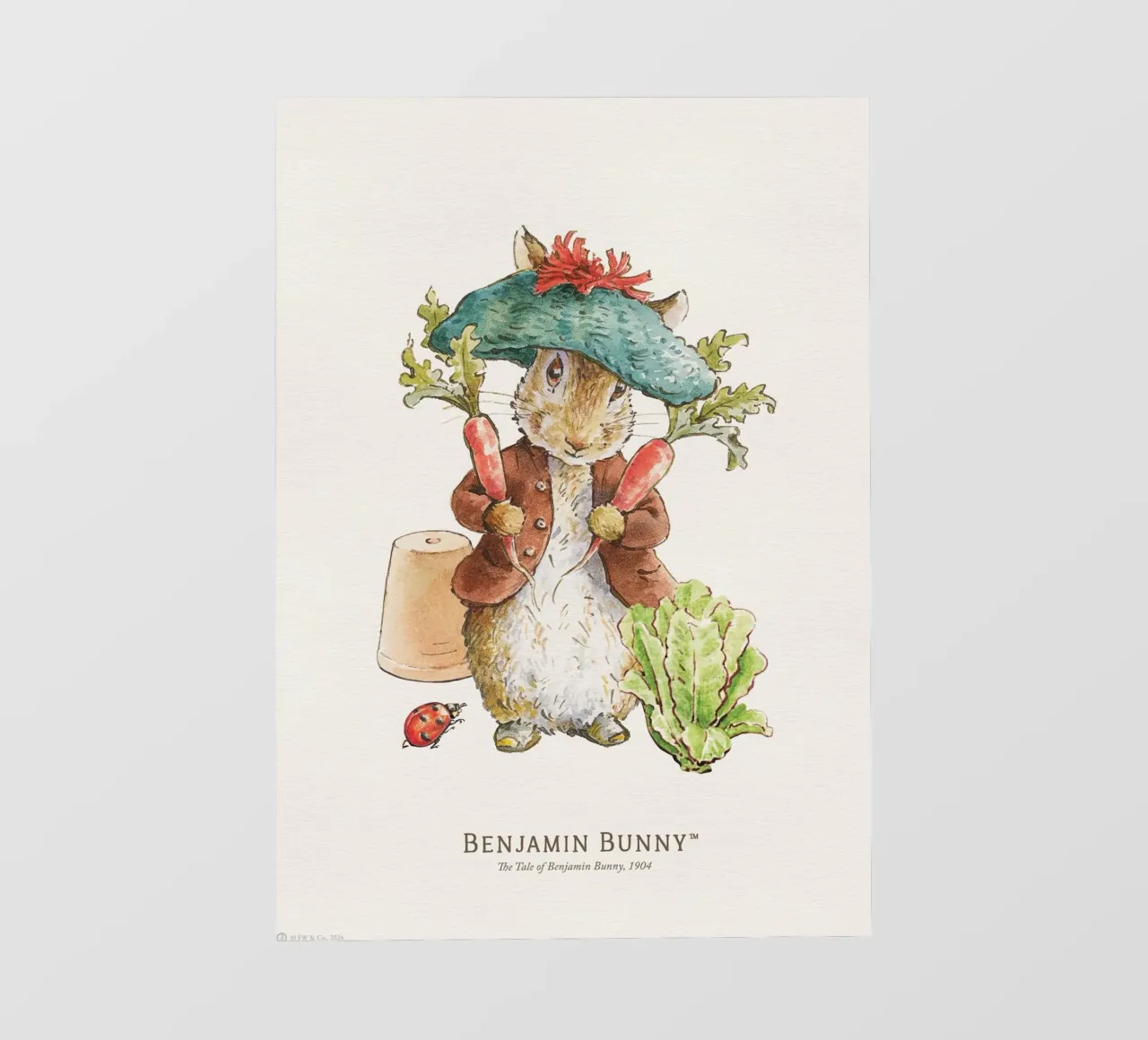 Peter Rabbit - Illustrazione di Benjamin Bunny pellicola backlit da Panait Ivascu