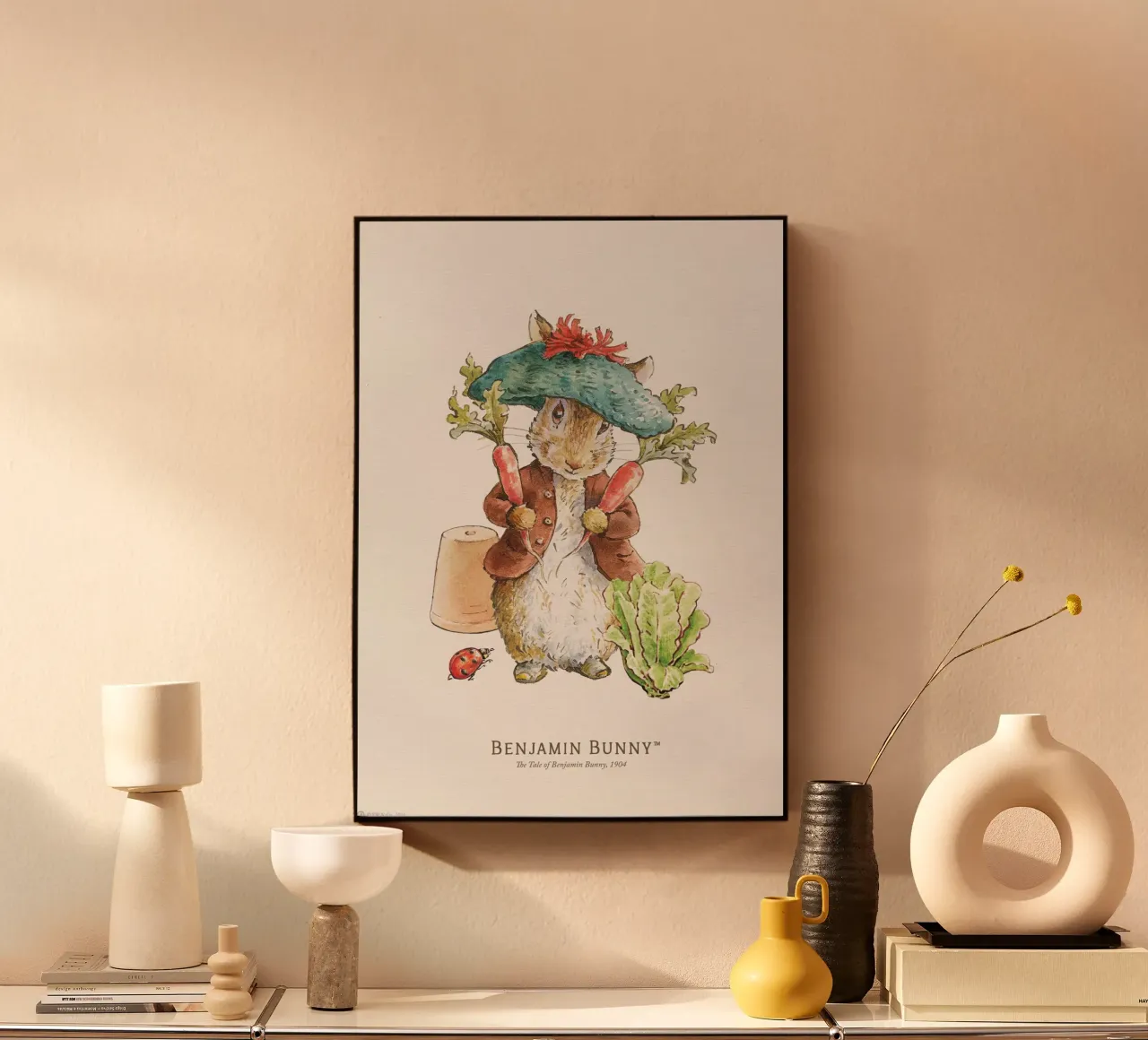 Peter Rabbit - Illustrazione di Benjamin Bunny plexiglass da Panait Ivascu