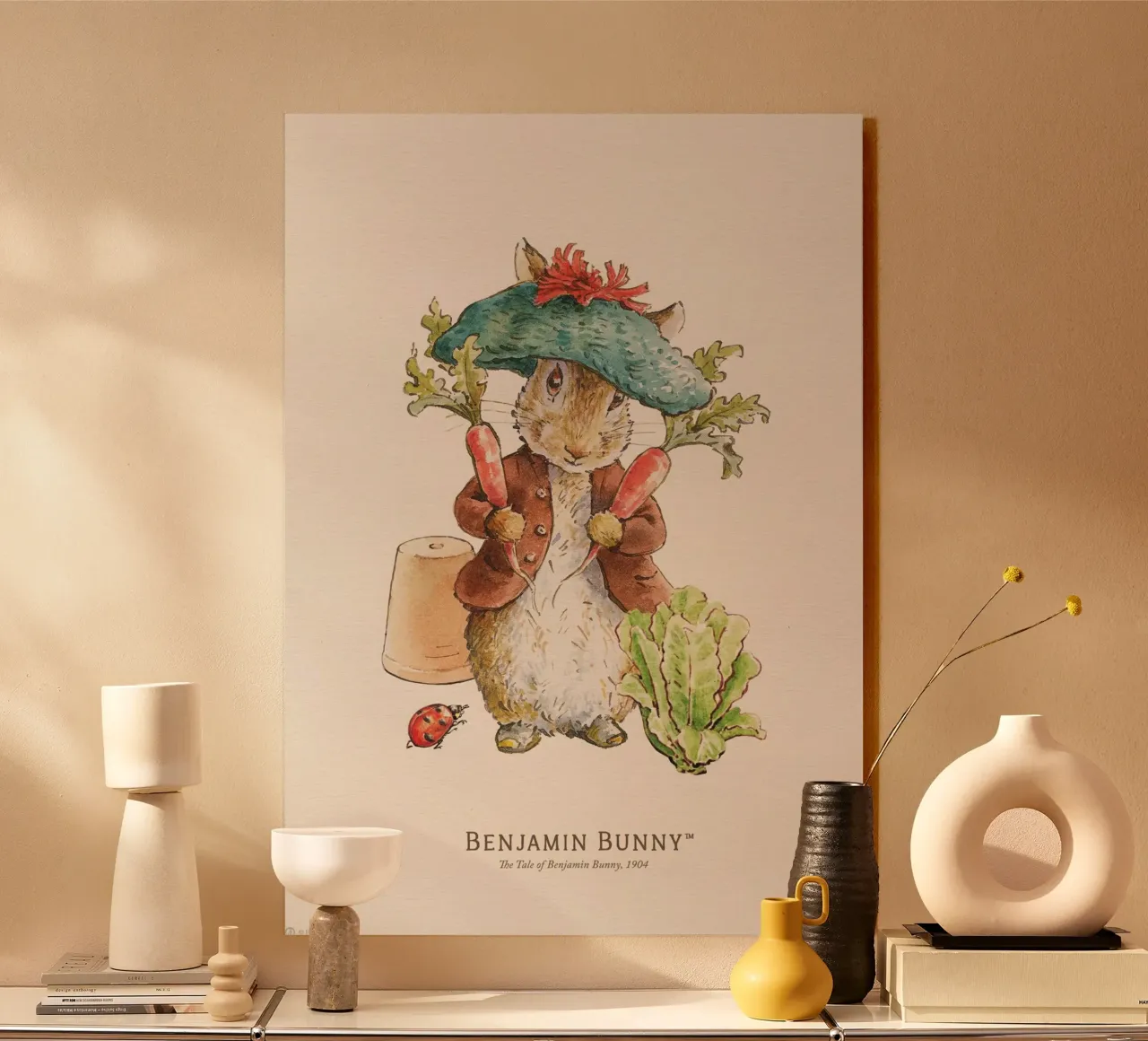 Peter Rabbit - Illustrazione di Benjamin Bunny plexiglass da Panait Ivascu