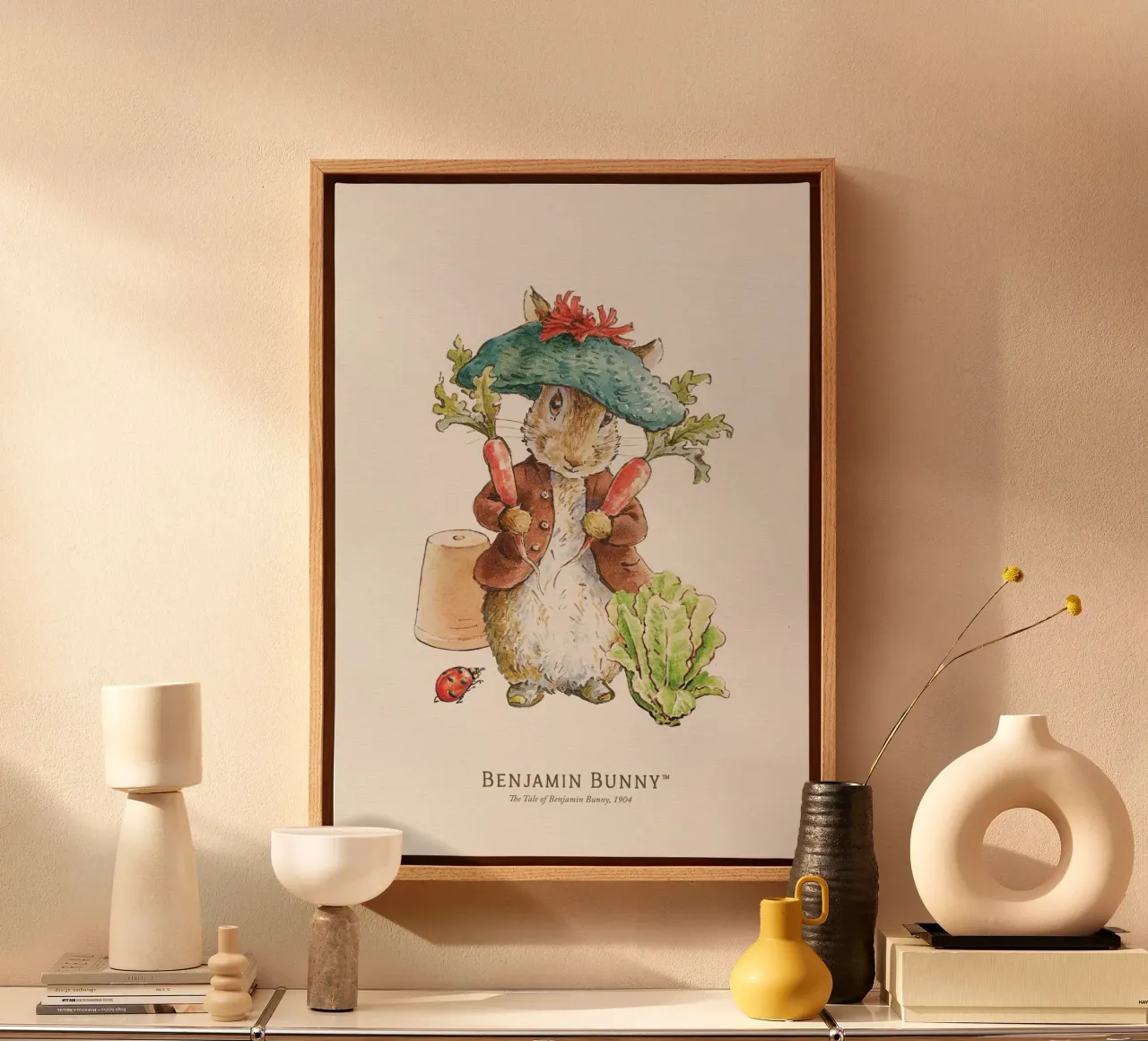 Peter Rabbit - Illustrazione di Benjamin Bunny tela da Panait Ivascu