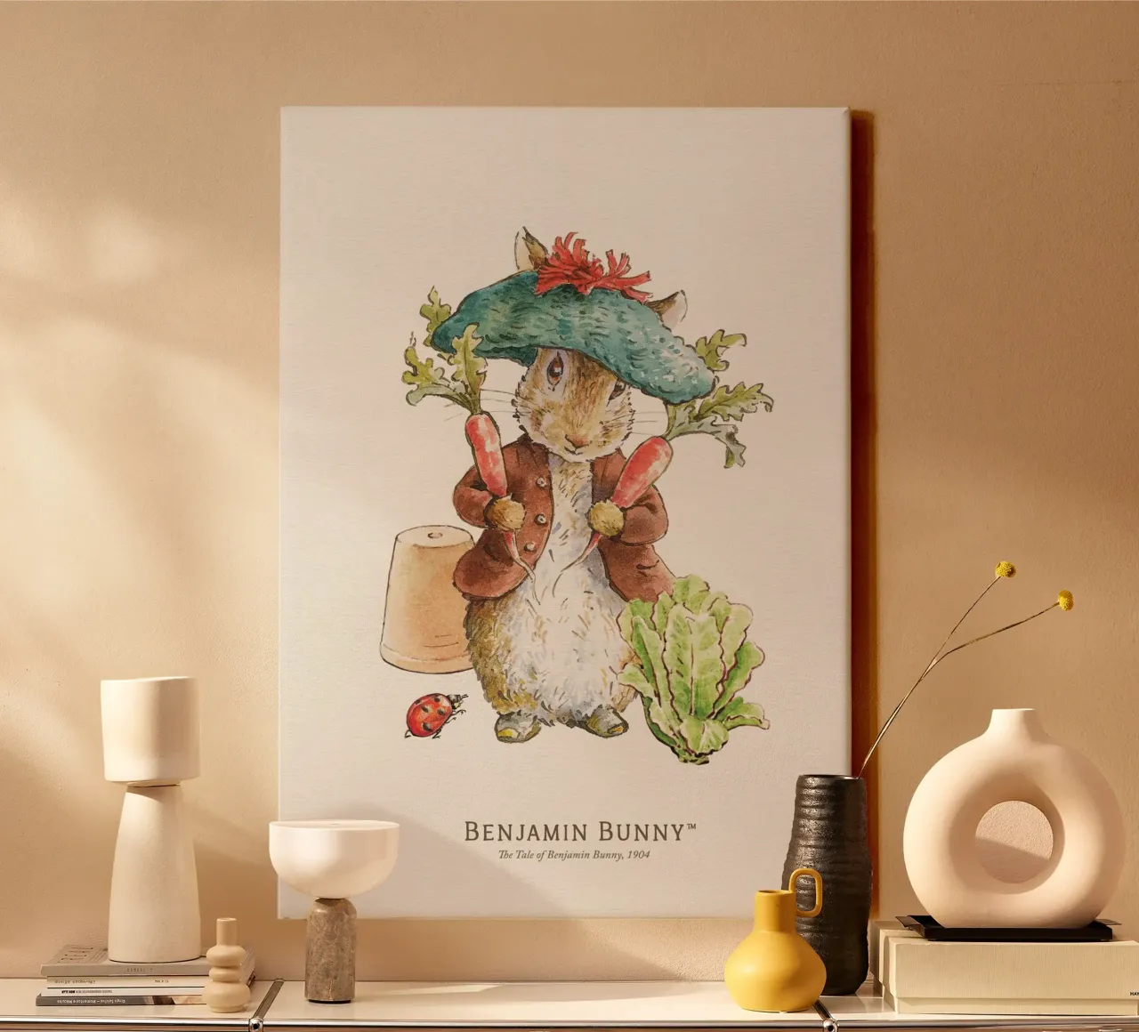 Peter Rabbit - Illustrazione di Benjamin Bunny tela da Panait Ivascu