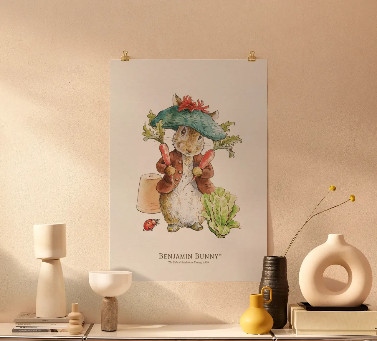 Peter Rabbit - Illustrazione di Benjamin Bunny poster da Panait Ivascu