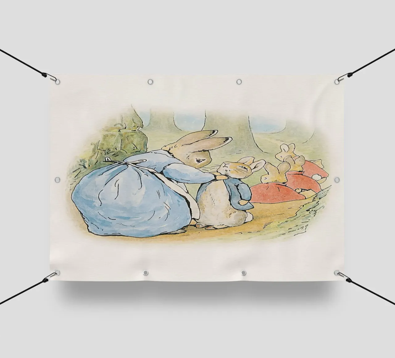 Peter Rabbit e i suoi amici n. 3 telo in pvc da Panait Ivascu