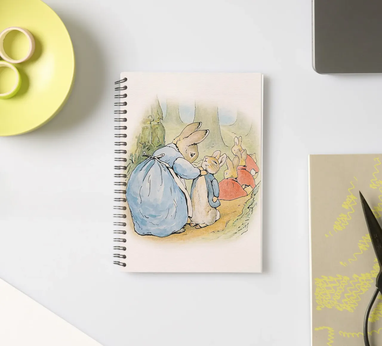 Peter Rabbit and Friends No3 spiral notebook by Panait Ivascu