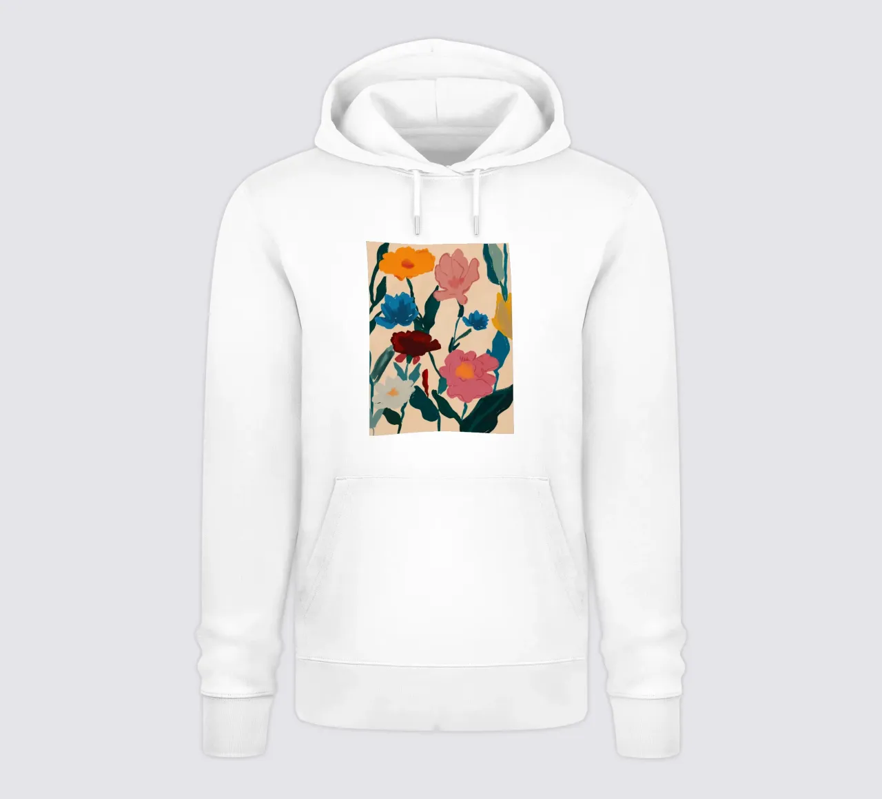 Fioritura a colori felpa con cappuccio da M.A.Z.U.N.