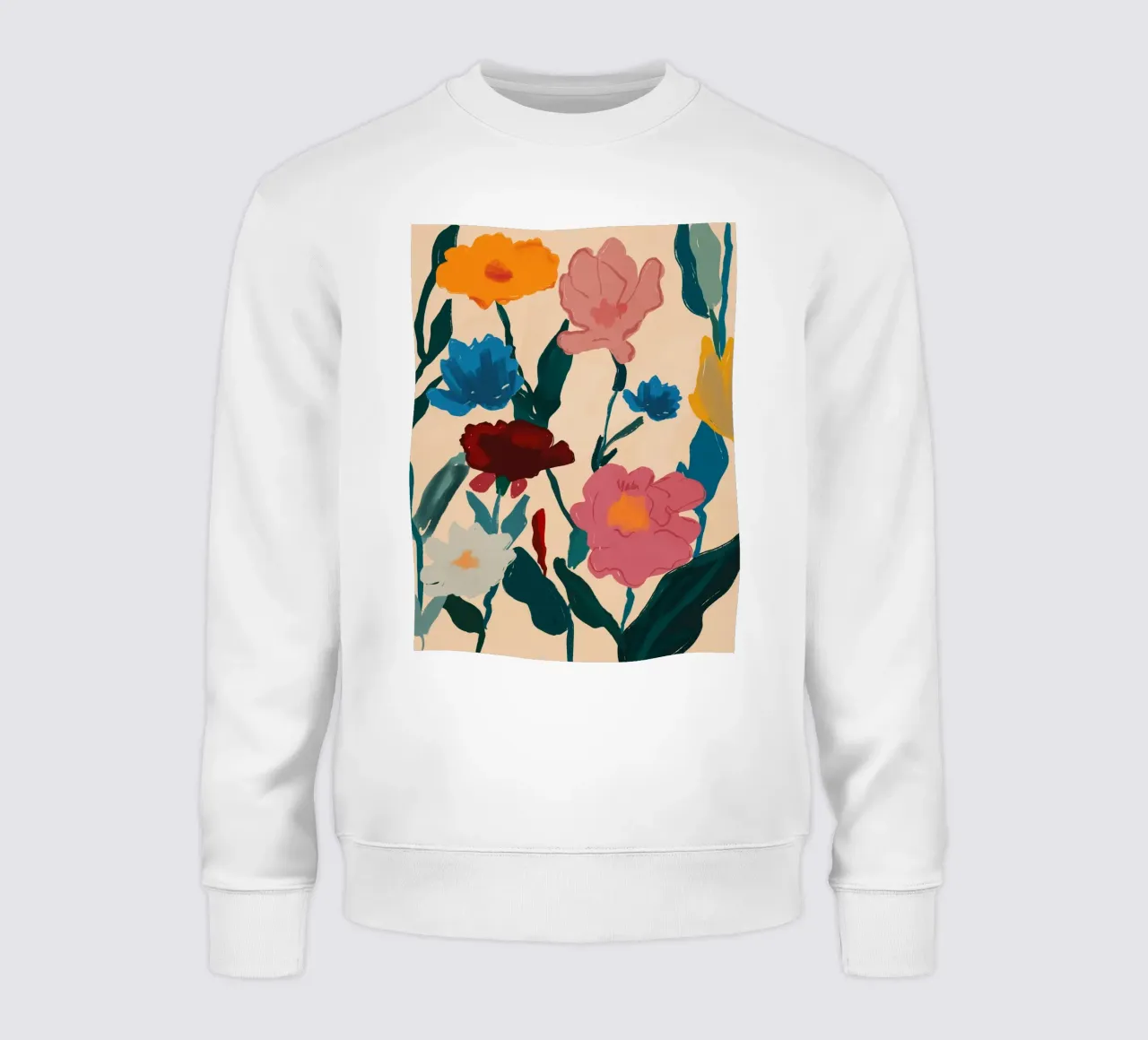 Fioritura a colori felpa da M.A.Z.U.N.