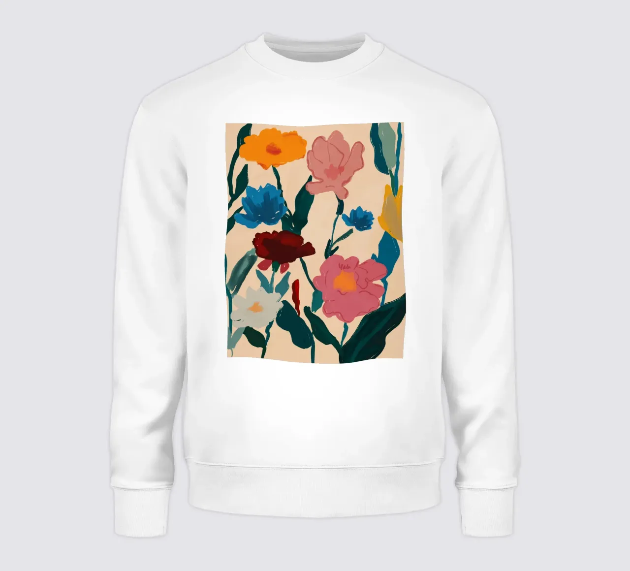 Fioritura a colori felpa da M.A.Z.U.N.