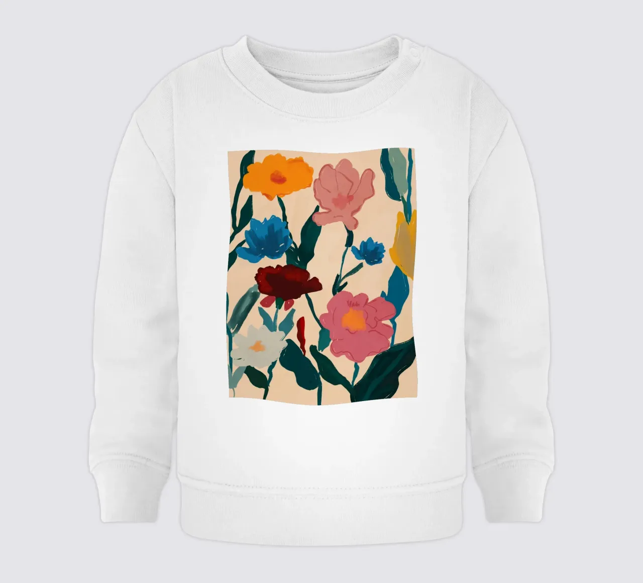 Fioritura a colori felpa neonato da M.A.Z.U.N.