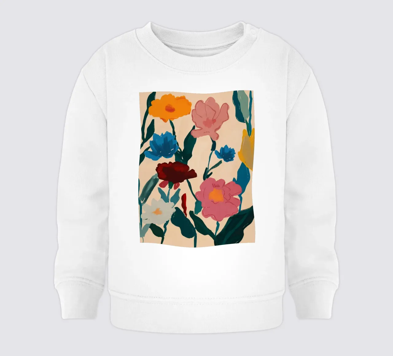 Fioritura a colori felpa neonato da M.A.Z.U.N.