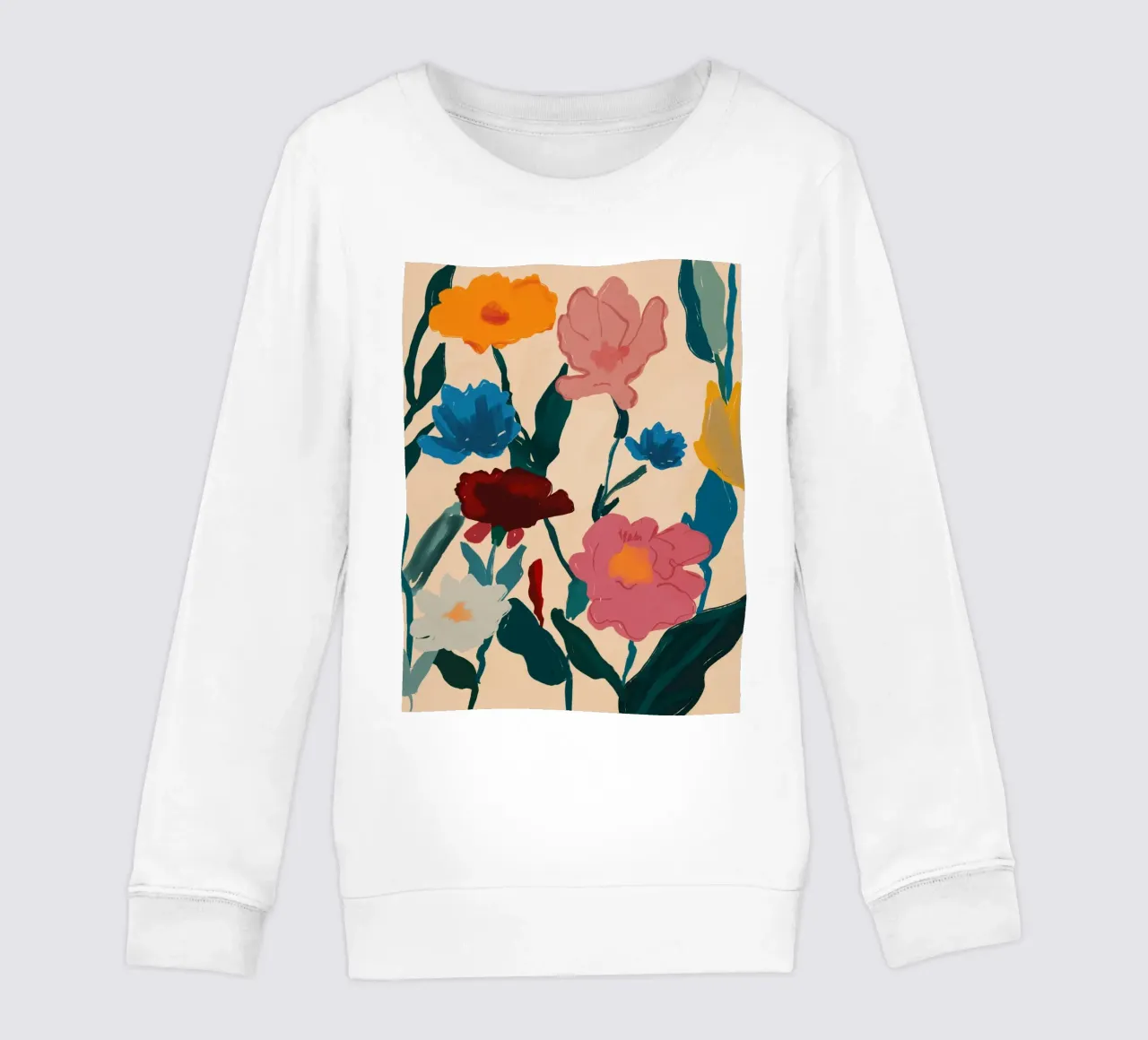 Fioritura a colori felpa bambino da M.A.Z.U.N.