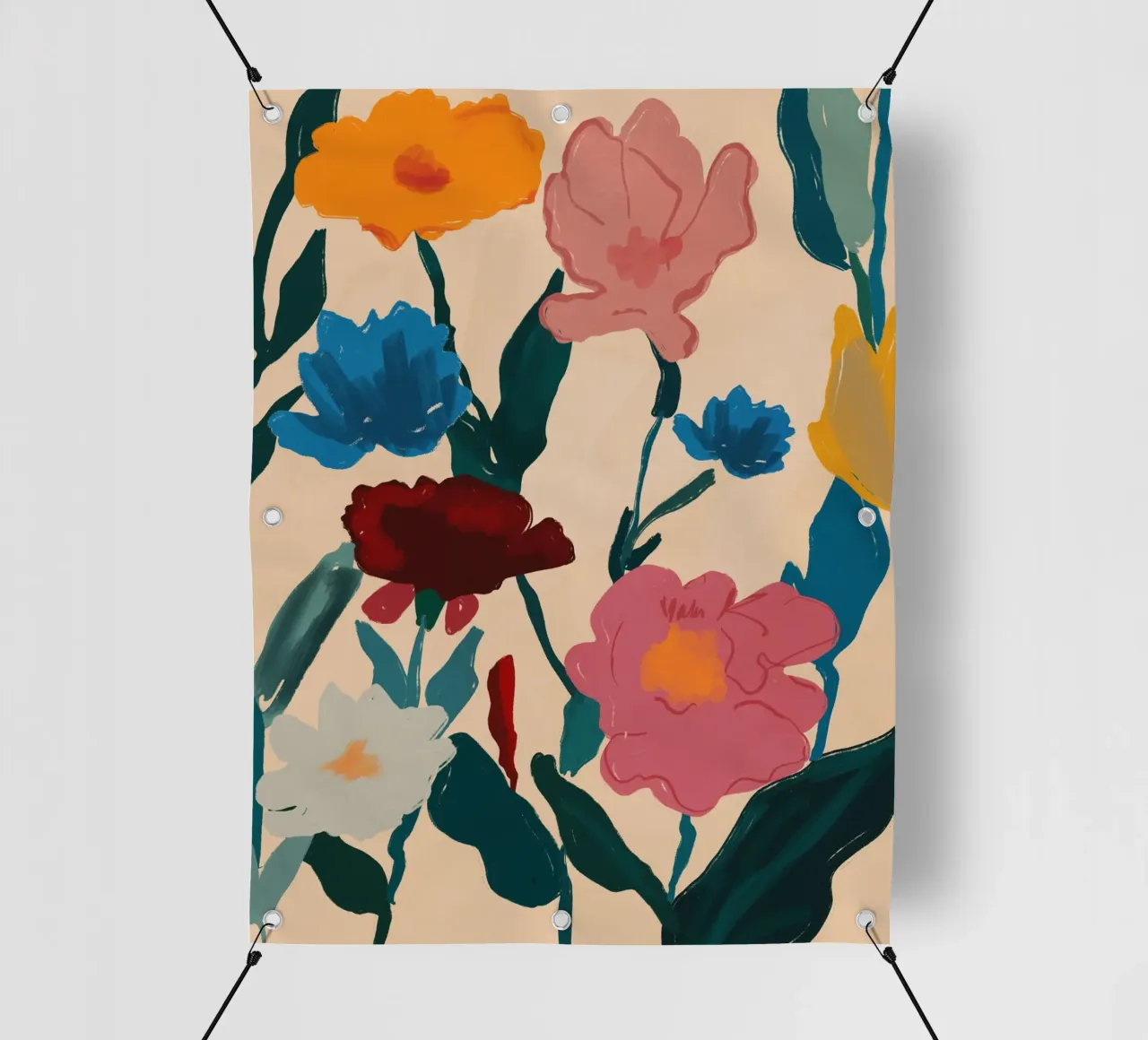 Fioritura a colori telo in pvc da M.A.Z.U.N.