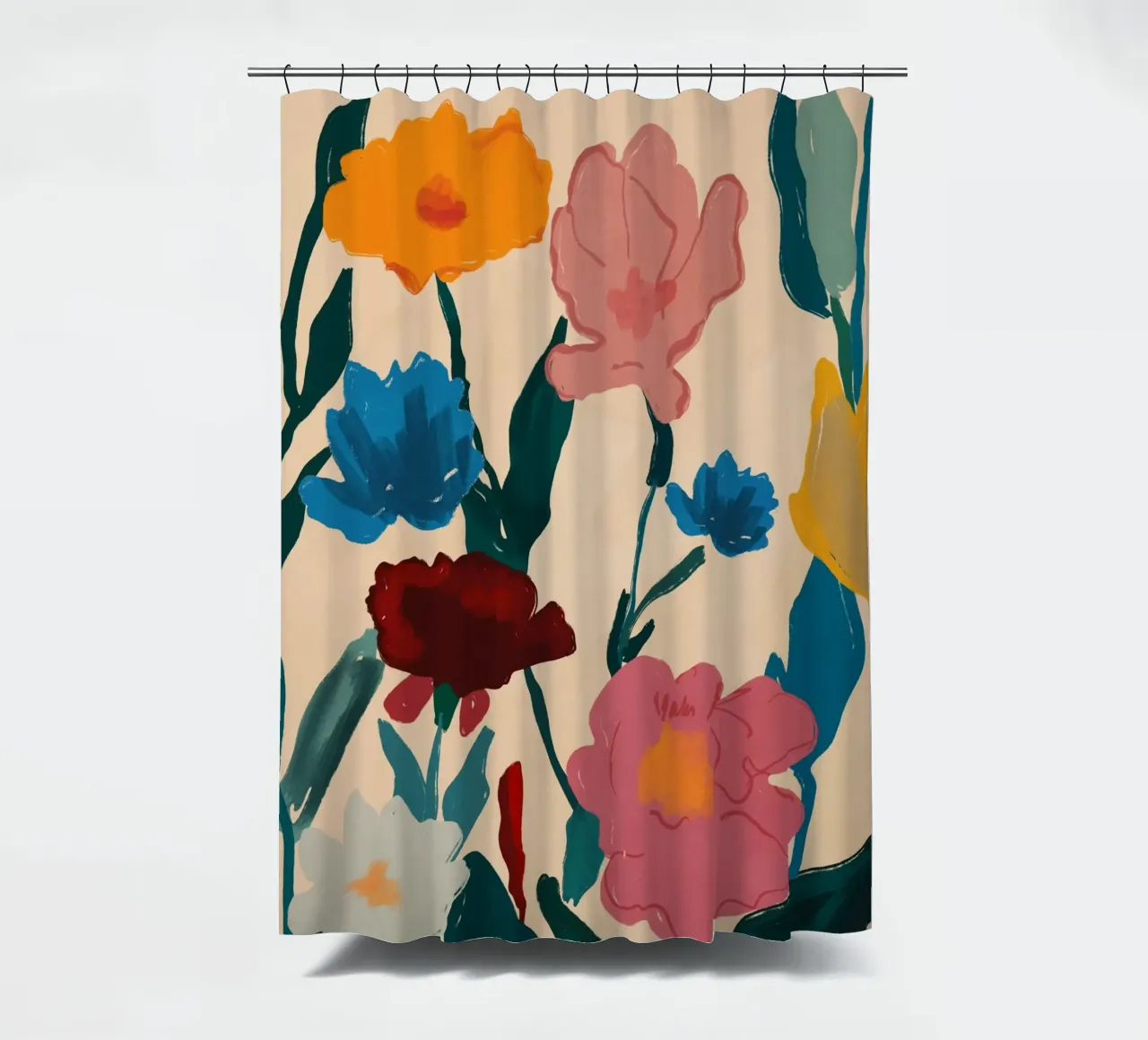 Fioritura a colori tenda da doccia da M.A.Z.U.N.