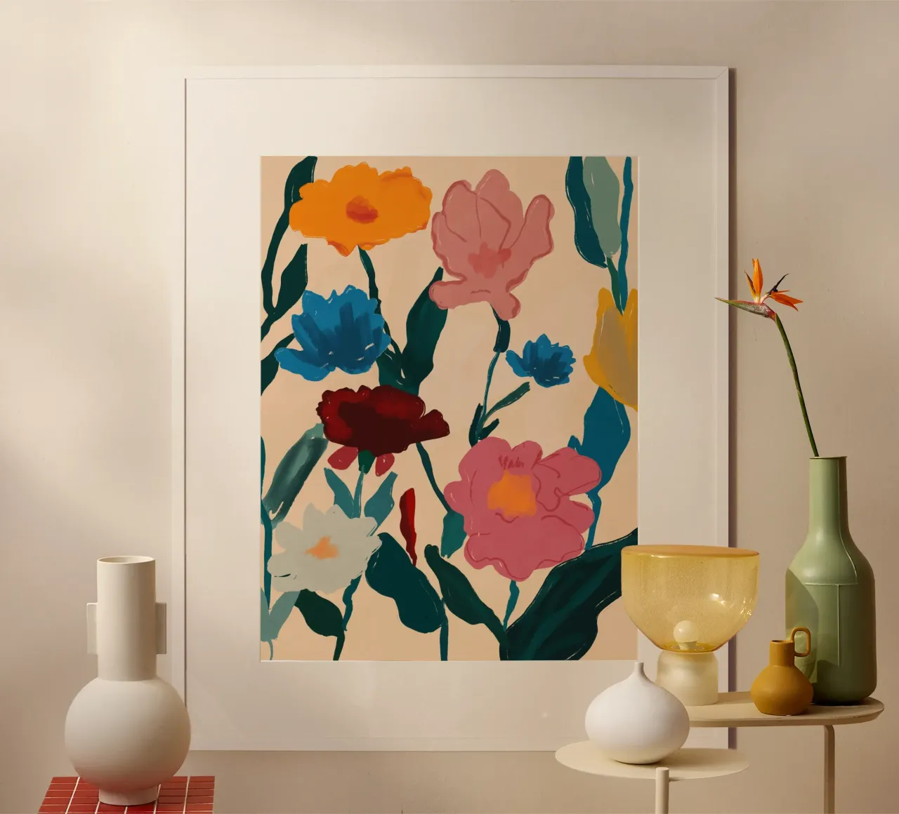 Fioritura a colori poster da M.A.Z.U.N.