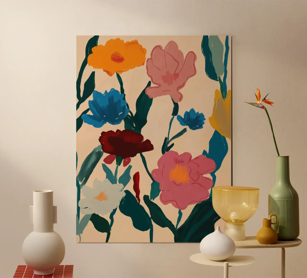 Fioritura a colori poster da M.A.Z.U.N.