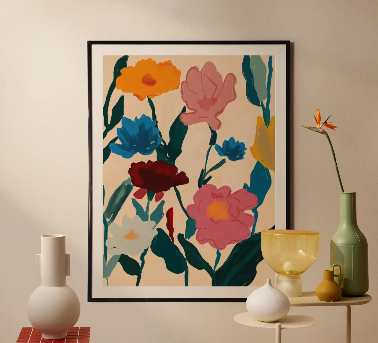 Fioritura a colori poster da M.A.Z.U.N.