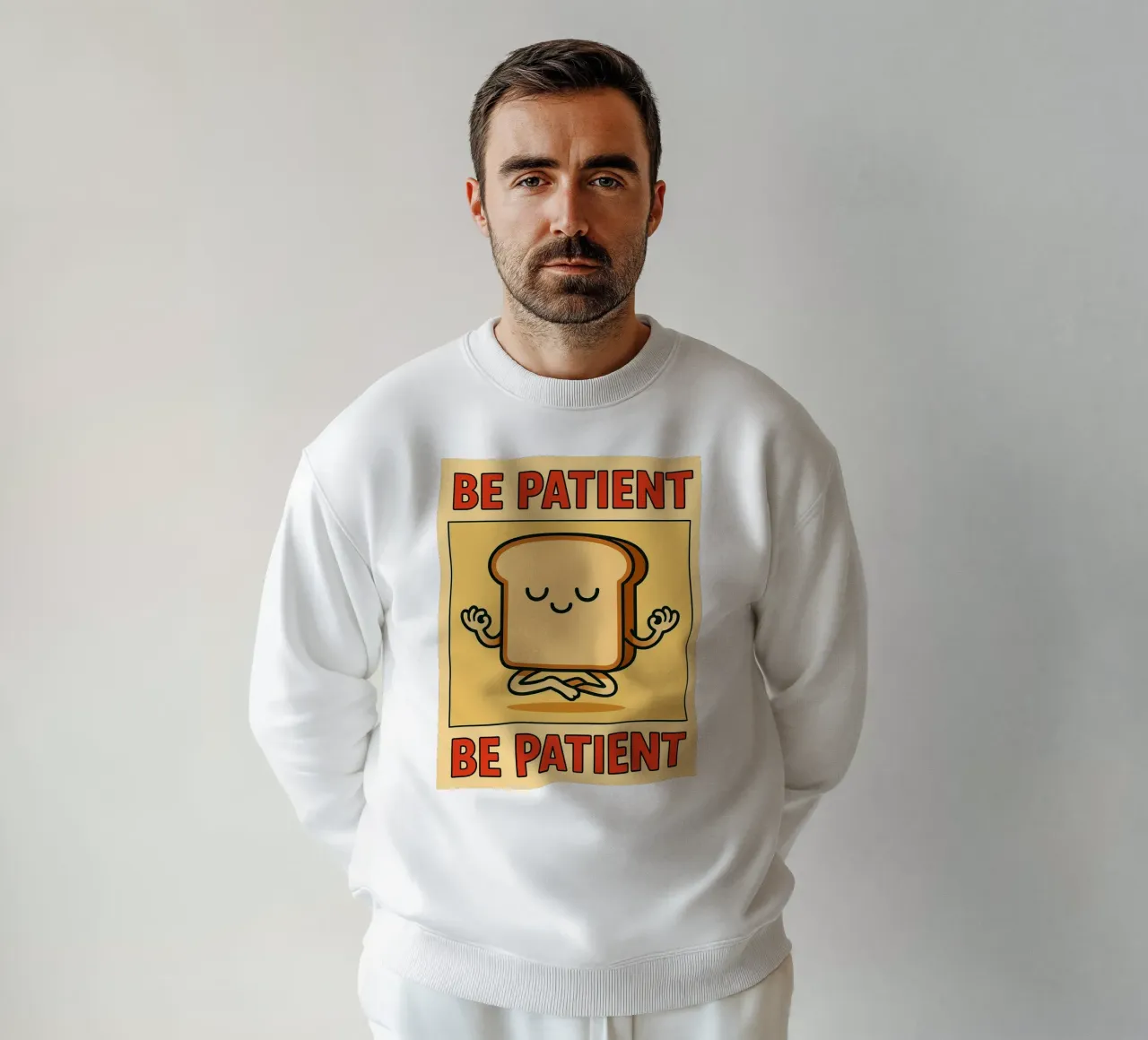 siate pazienti pani divertenti felpa da xandrax