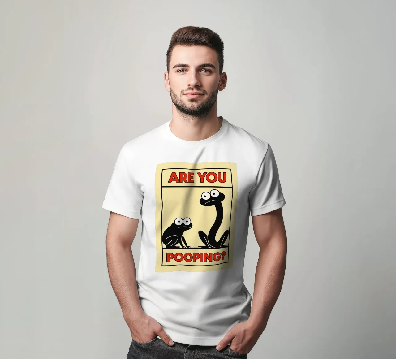 stai facendo la cacca in modo divertente rana t-shirt da xandrax