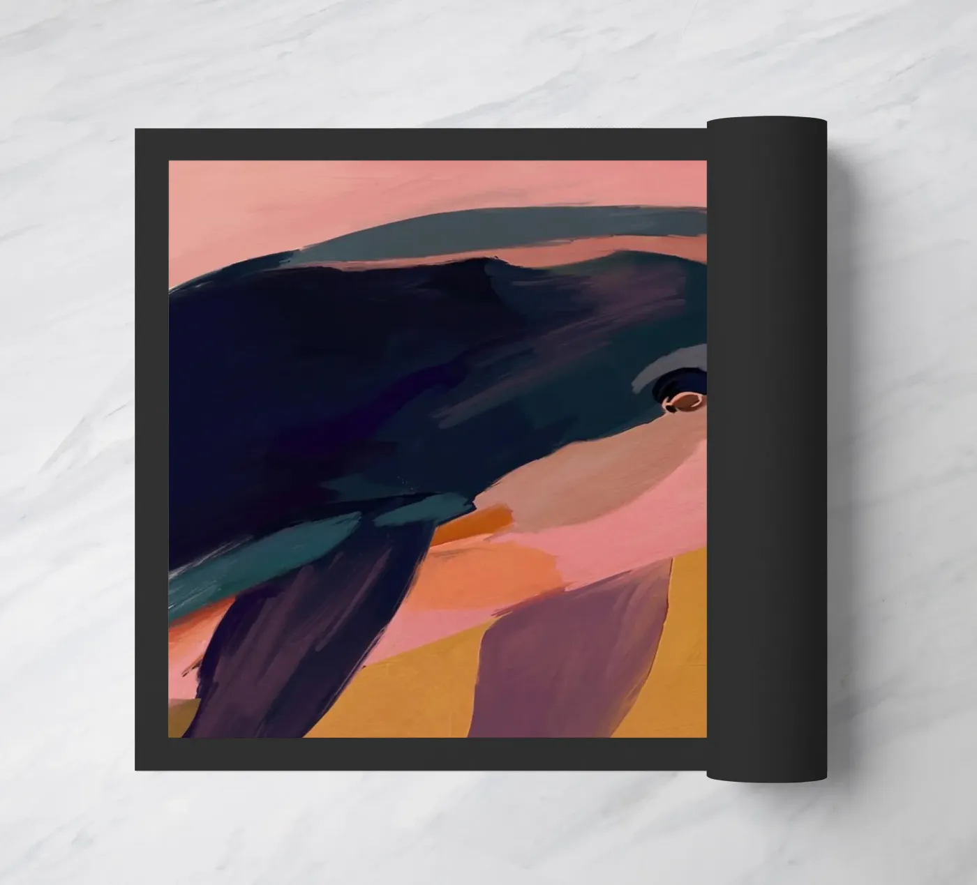 Abstracte dolfijn deurmat van M.A.Z.U.N.