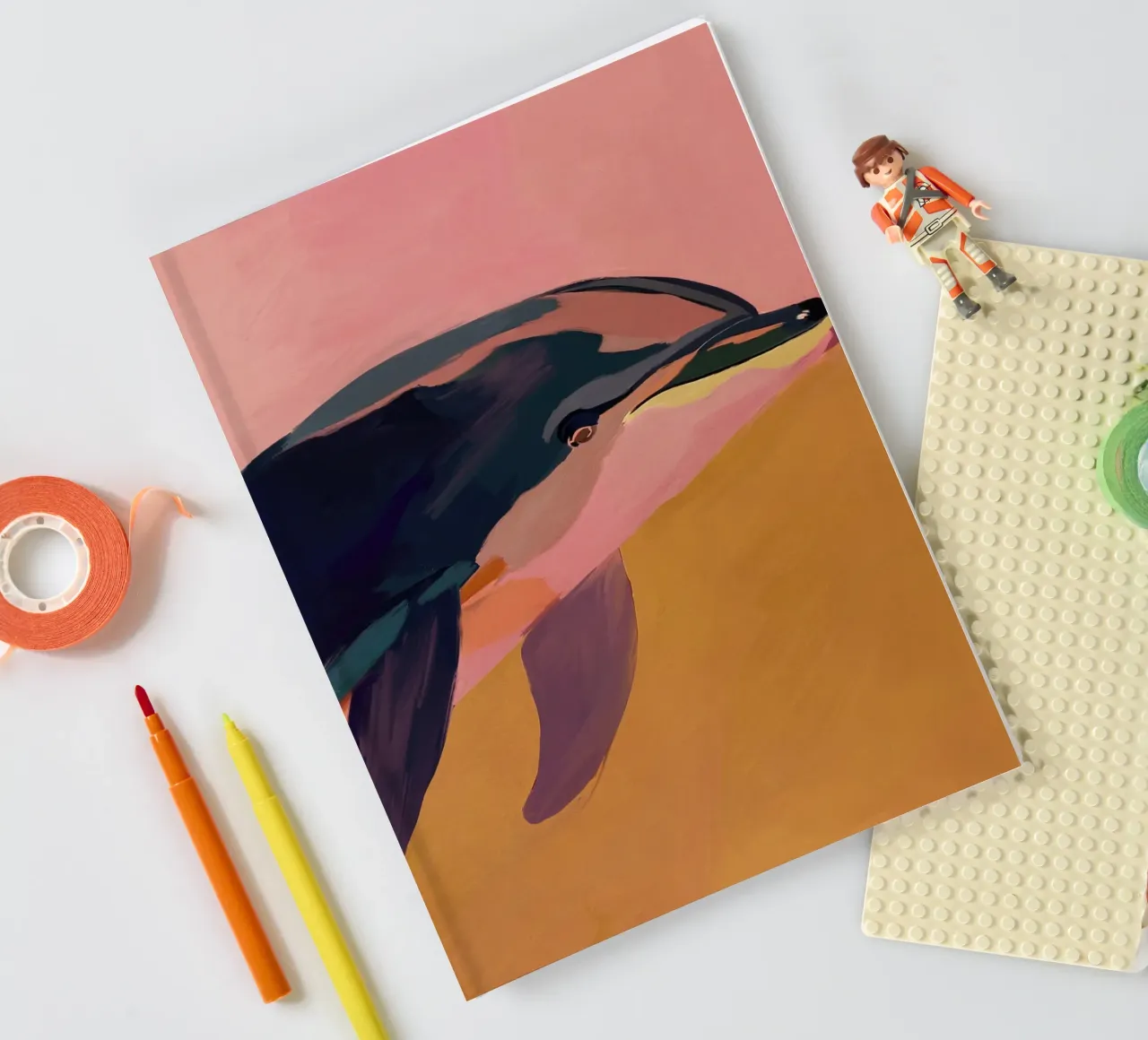 Abstract Dolphin notebook by M.A.Z.U.N.