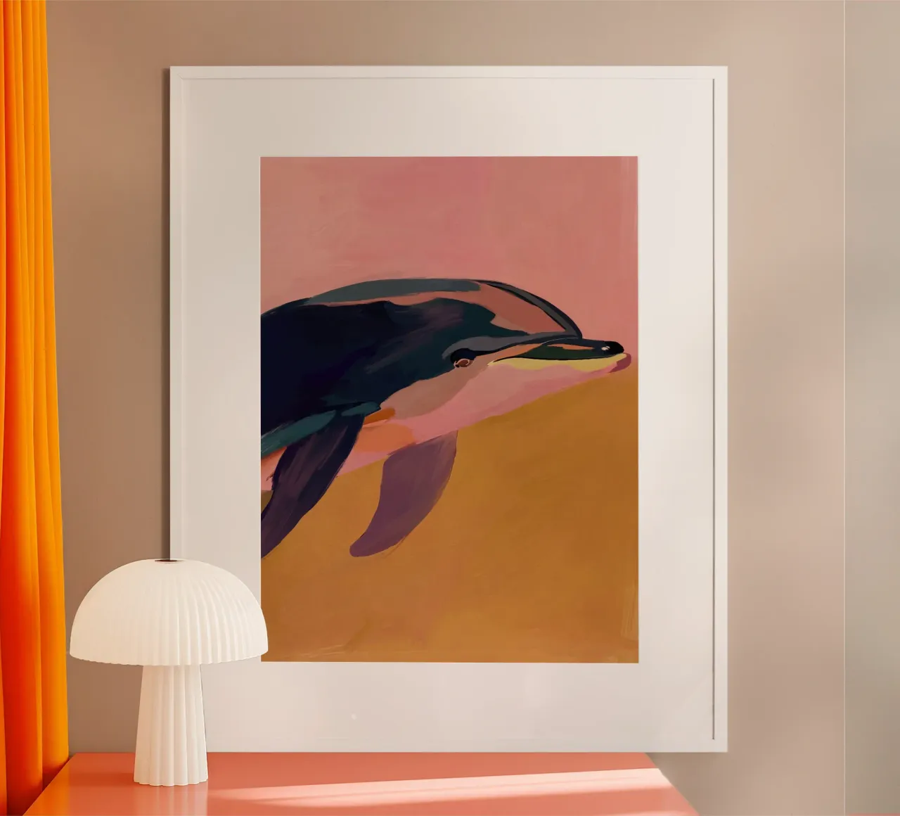 Delfino astratto poster da M.A.Z.U.N.