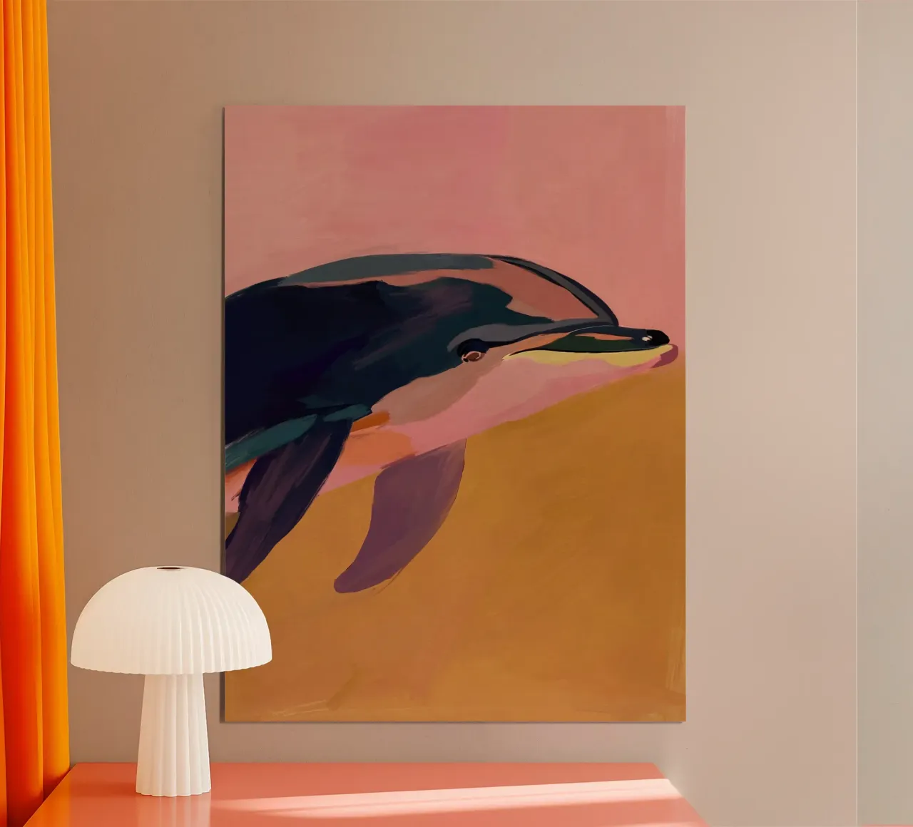 Delfino astratto poster da M.A.Z.U.N.