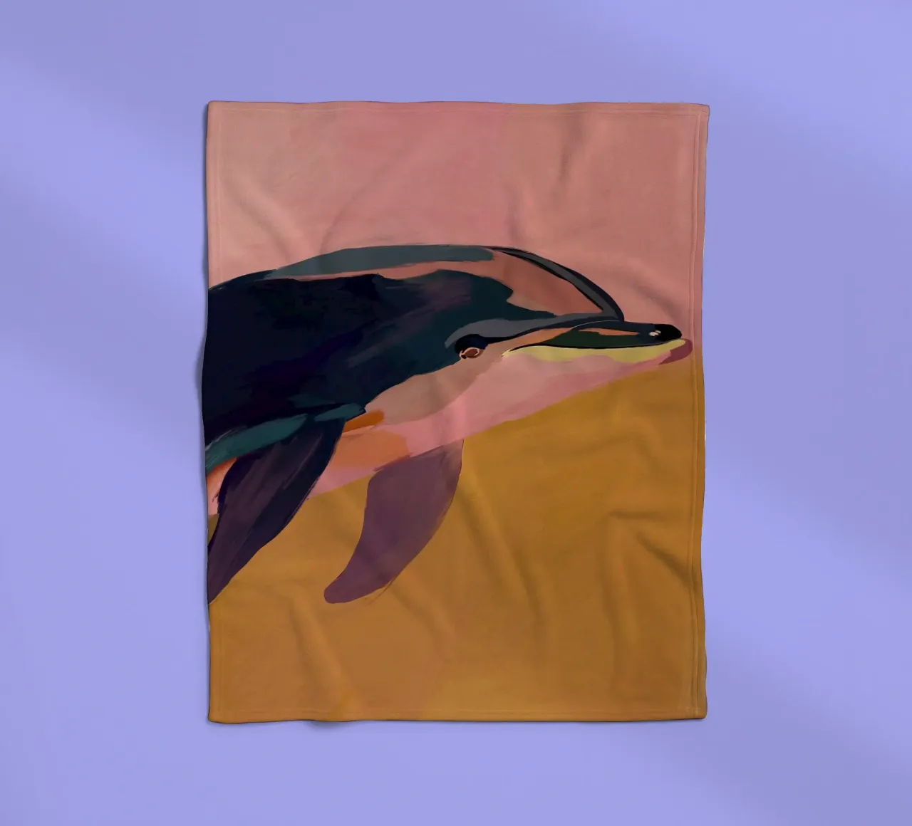 Delfino astratto coperta in pile da M.A.Z.U.N.