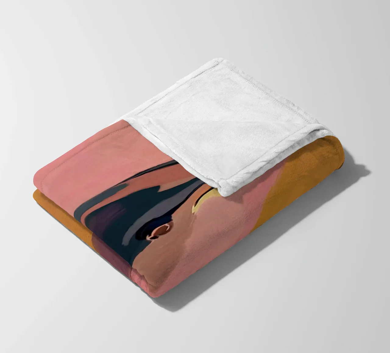 Delfino astratto coperta in pile da M.A.Z.U.N.
