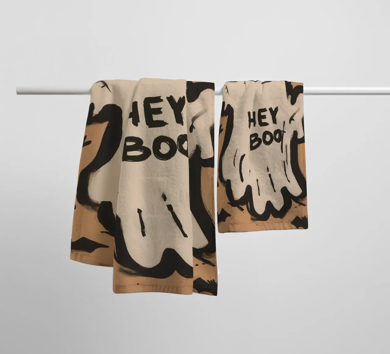 Hey Boo towel by M.A.Z.U.N.