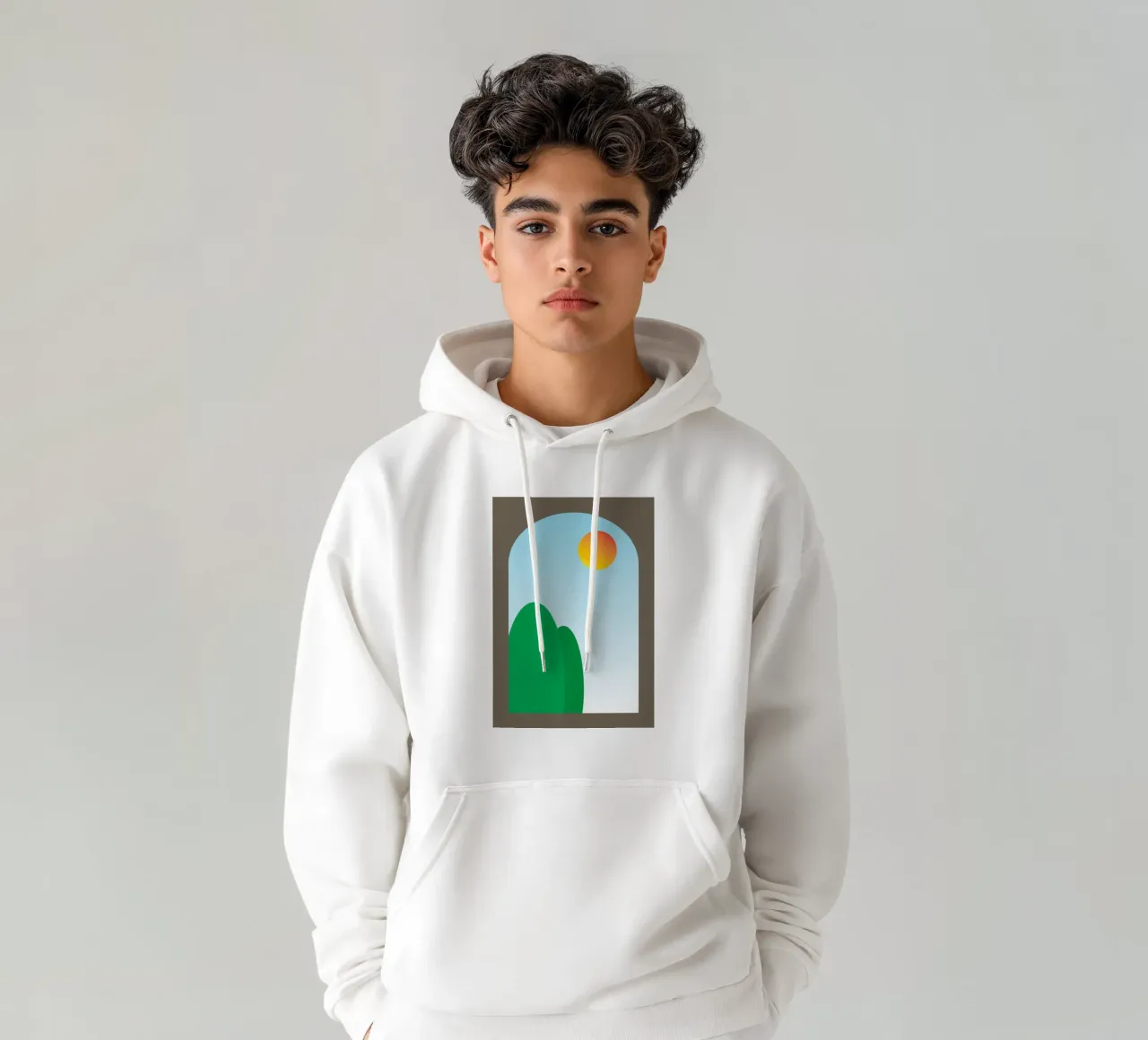 vue du matin depuis la fenêtre sweat à capuche de Toolee