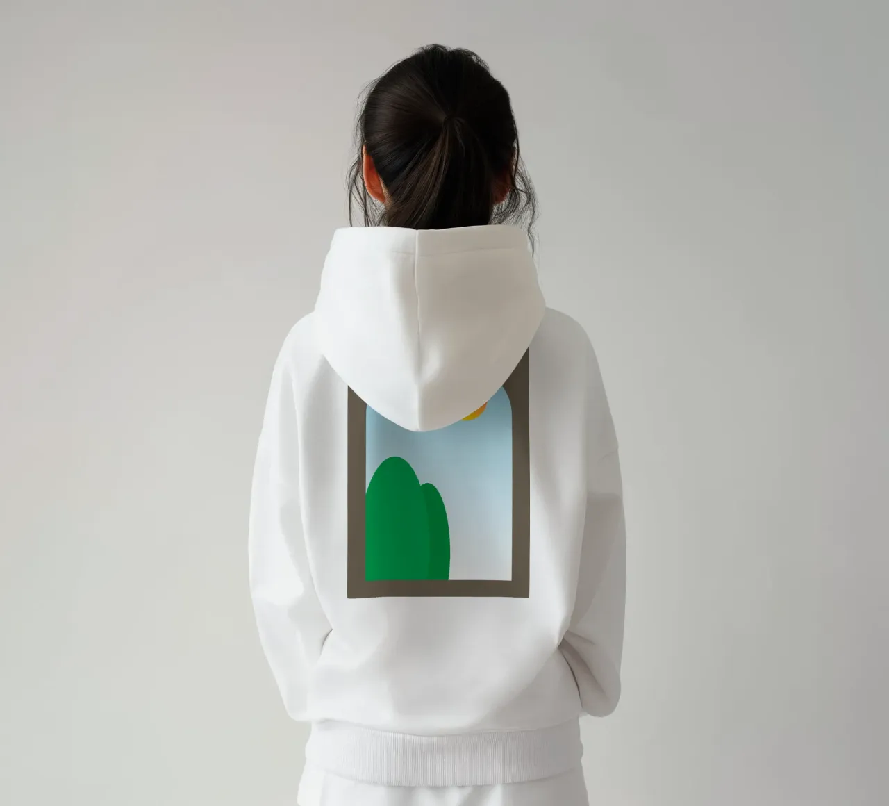 vue du matin depuis la fenêtre sweat à capuche de Toolee