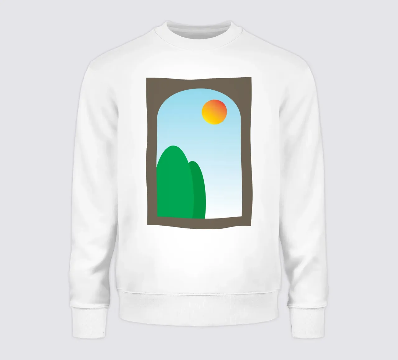 vue du matin depuis la fenêtre sweat de Toolee